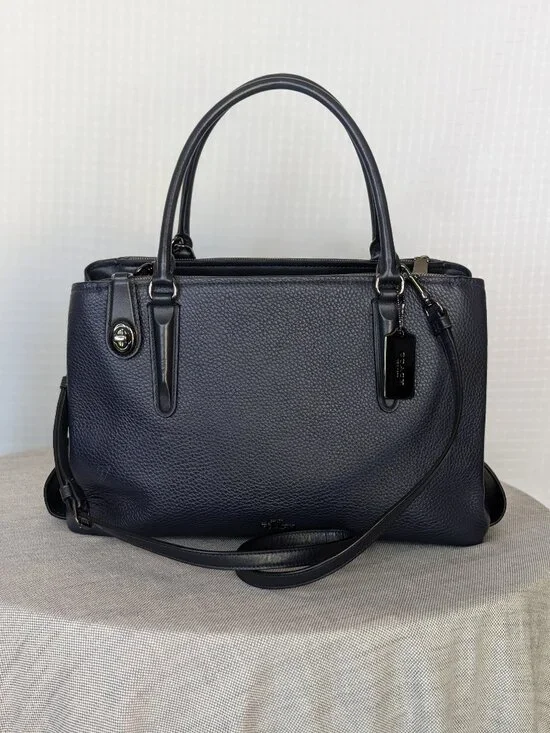 Coach Brooklyn Carryall 28 Satchel Crossbody - Picture 2 of 16